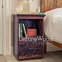 DRIFTINGWOOD Solid Sheesham Bedside Table|Wooden Bed Side Tables with Drawers|Nightstand Side Table for Bedroom|Nigh Stand End Table with Drawers Storage for Home|Rosewood,Light Walnut
