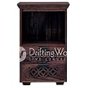 DRIFTINGWOOD Roovi Solid Sheesham Wood Bedside Table with 3 Drawers | Wooden Nightstand/Side Table for Bedroom &amp; Living Room (Honey Finish)