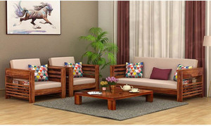 DriftingWood Wooden Sofa set for living Room