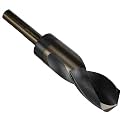 Drill America 1-3/64" Reduced Shank High Speed Steel Black &amp; Gold Contractor Drill Bit with 3-Flat 1/2" Shank, KFD3F Series