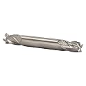 Drill America 1/4" Carbide 2 Flute Double End Stub End Mill, MMO Series