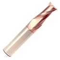 Drill America CBD 1/2" Carbide End Mill 4 Flute TIN 3" Flute Length 6" Overall Length 1/2" Shank Single End Square