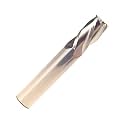 Drill America CBD 1/4" Carbide End Mill 4 Flute 3/4" Flute Length 2-1/2" Overall Length Uncoated (Bright) Left Hand Spiral