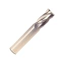 Drill America CBDR20034090 0.09 Corner Radius End Mill, 3/4" Cutting Diameter, Solid Carbide, Uncoated (Bright) Coating, Round Shank, 4" Overall Length, 2 Flute