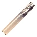 Drill America CBD 5/8" Carbide End Mill 4 Flute TIN 1-1/4" Flute Length 3-1/2" Overall Length 5/8" Shank Single End Square