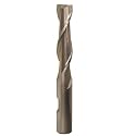 Drill America DWCF Series High-Speed Steel End Mill, Polished Finish, 4 Flute, Square End, 1-7/8" Cutting Length, 13/16" Cutting Diameter, 4" Length, 5/8" Shank (Pack of 1)