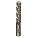 Drill America DWCF Series High-Speed Steel End Mill, Polished Finish, 4 Flute, Square End, 1-7/8" Cutting Length, 1" Cutting Diameter, 4" Length, 5/8" Shank (Pack of 1)