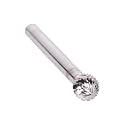 Drill America SD-5 Carbide Burr/Rotary File Ball-End Double Cut for Die Grinder 1/2" Dia. x 7/16" Cut Length with 1/4" Shank and 2-7/32" Overall Length, DUL Series