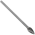 Drill America SG-5 Carbide Burr/Rotary File Tree Pointed-End Double Cut for Die Grinder 1/2" Dia. x 1" Cut Length with 1/4" Shank and 2-3/4" Overall Length, DUL Series