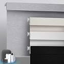 No-Drill Motorized Blackout Blinds with Remote, Custom Size