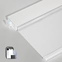 No-Drill Motorized Blackout Blinds with Remote, White, 48.5" x 72"