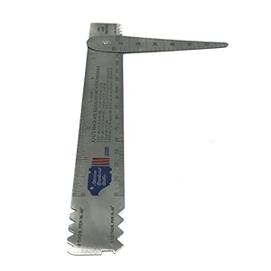 drill pipe connection thread identification ruler with nozzle gauge 1