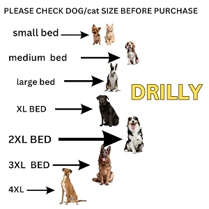 drilly premium fur xxxl dog bed for extra large dogs washable-orthopedic big dog beds  big breed   giant human dog bed xxl