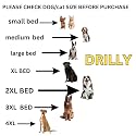 DRILLY Premium Fur XXXL Dog Bed for Extra Large Dogs Washable-Orthopedic Big Dog Beds | Big Breed | | Giant Human Dog Bed (XXL)