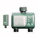 Drip Irrigation Automatic 2 Outlet Water Timer for Plants || Bluetooth + WiFi with APP & Voice Control 12 Watering Plans || Home Garden, Balcony, Terrace Plants, Outdoor Yards Lawns