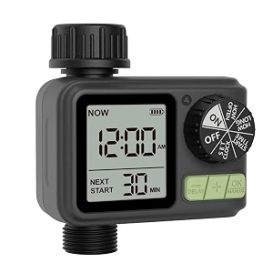 drip irrigation automatic water timer for plants  digital timer child lock feature programmable  garden lawn hose faucet system auto amp manual mode  home garden balcony terrace plants