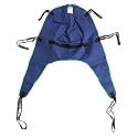 Drive Medical Divided Leg Patient Lift Sling with Headrest, Blue, Medium (Pack of 1), 1 Count