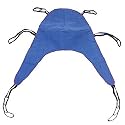 Drive Medical Divided Leg Patient Lift Sling with Headrest, Blue, Large