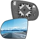 Driver Side Mirror Replacement for 2014-2019 Jeep Cherokee, 2017-2021 Jeep Compass Mirrors Glass - Convex Mirror Glass, Left Side Rear View Mirror with Power Heated