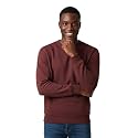 DROBE Cotton Blend Round Neck Solid Sweatshirt for Men