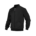 DROBE Plain Bomber JacketZipper fleece bomber jacket