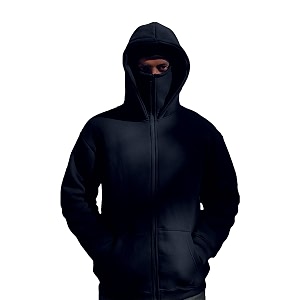 DROBE Plain Cotton Hooded Neck with Mask