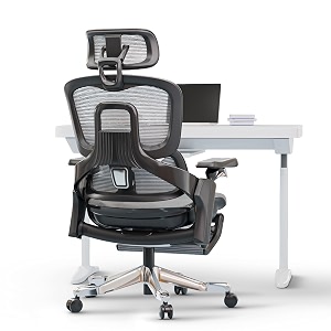 drogo mesh ergo flow luxury ergonomic office chair for work from home with patented flow technology4d armrest with wired cable mechanism3d headrest amp lumbar supportgaming chair with reclineblack
