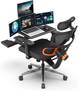 drogo ergonomic office chair for work from home computer gaming chair tray 4d-armrest mesh office executive chair