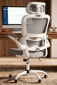 drogo ergonomic office chair for work from home computer chair with lumbar support mesh office adjustable arm chair