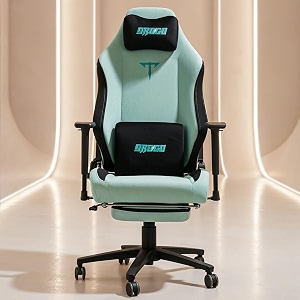 drogo titan ultra ergonomic gaming chair with soft weave mesh fabric magnetic memory foam headrest pillow amp lumbar support  office chair with 3d adjustable armrest amp heavy duty nylon base green