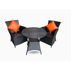 droid garden patio seating chair and table set balcony outdoor furniture with 1 table and 2 chairs set df09