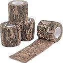 DROK 4 Roll Cloth Camo Tape, 1.97in x 14.76ft Heavy Duty Reusable Army ACU Tactical Camouflage Wrap Tape for Bat Stick Hocky Scope Gun Shooting Assorted Accessories, 4.92Yard Sport Athletic Tape