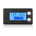 DROK Waterproof Battery Monitor 12V 24V 36V 48V 72V Battery Meter 8-100V, Capacity Tester LCD Display with Blue Backlight, Fit for Car Golf Cart RV Marine