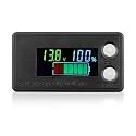 DROK Waterproof Battery Monitor 12V 24V 36V 48V 72V Battery Meter 8-100V, Capacity Tester LCD Display Color Screen Backlight, Fit for Car Golf Cart RV Marine