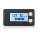DROK Waterproof Battery Monitor 12V 24V 36V 48V 72V Battery Meter 8-100V, Capacity Tester LCD Display with White Backlight, Fit for Car Golf Cart RV Marine