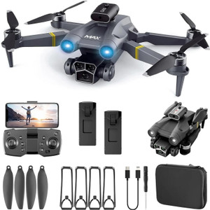 drone m3 max  4k dual camera foldable quadcopter with wifi fpv  long flight time drone