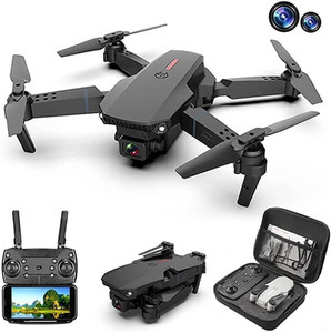 drone ritu enterprises e88 4k hd camera 1080p 360 degree flip functionality drone
