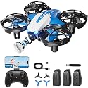 Drones with Camera for Kids and Beginners, Mini FPV Drone 1080P, 3D Flips, Waypoint Fly, APP Control, Optical Flow, Lights, RTF Remote Control Flying Toy Gifts for Boys Girls