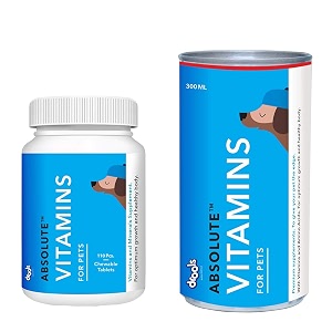 drools absolute vitamin 110 pcs amp syrup300ml - dog supplement