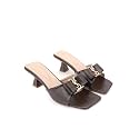 DROP BOLD SQUARE TOE KITTEN HEEL WITH
