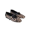 DROP BOLD Square Toe Mary Jane Ballerinas