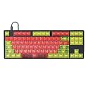 DROP + MiTo Keysterine Transparent ABS Keycap Set R2 - Cyberjam - 60%, 65%, 75%, TKL, WKL, 1800, 96-Key, Full-Size and More Cherry MX Style Keyboard Compatibility