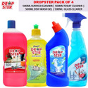 dropster Cleaning Combo Toilet Cleanersurface CleanerDishWash CleanerGlass