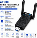 Dross DROSS AX1800 + WiFi 6 + Bluetooth 5.3 + 2-in-1 + Dual Band + USB 3.0 USB Adapter