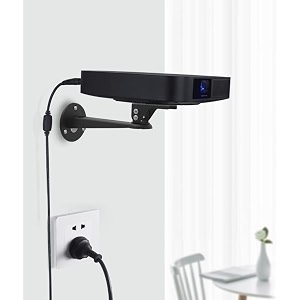 drsn mini projector wall mountprojector hangercctv security camera housing mounting bracket - for cctvcameraprojectorwebcam - with load 11 lbs length 78 inch - rotation 360 black