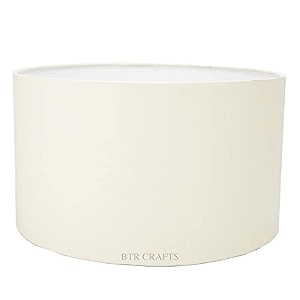 drum lamp shade 1434 inches cotton fabric off white