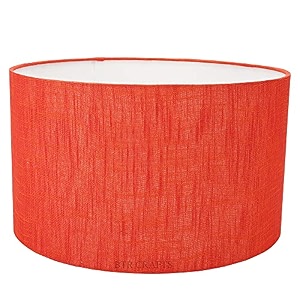 drum lamp shade 1434 inches cotton fabric red texture