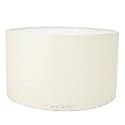 Drum Lamp Shade, 14" Inches, Cotton Fabric (Off White)