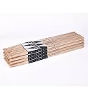 Drum Sticks, Oak Wood 7A Drumsticks with Teardrop Tip, 12 Pairs