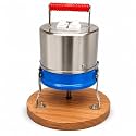 DRUMSTONE ( 2026 Brings 5 Years WARRANTY ) Copper Motor Grain Mill Machine Heavy Duty Flour Grinder for Home & Small Business Use, Pure Wood Base, Powerful 8 No. Madhana